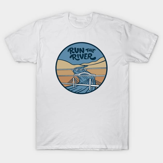 Run the River Prawf Marathon T-Shirt by BonnyManthe